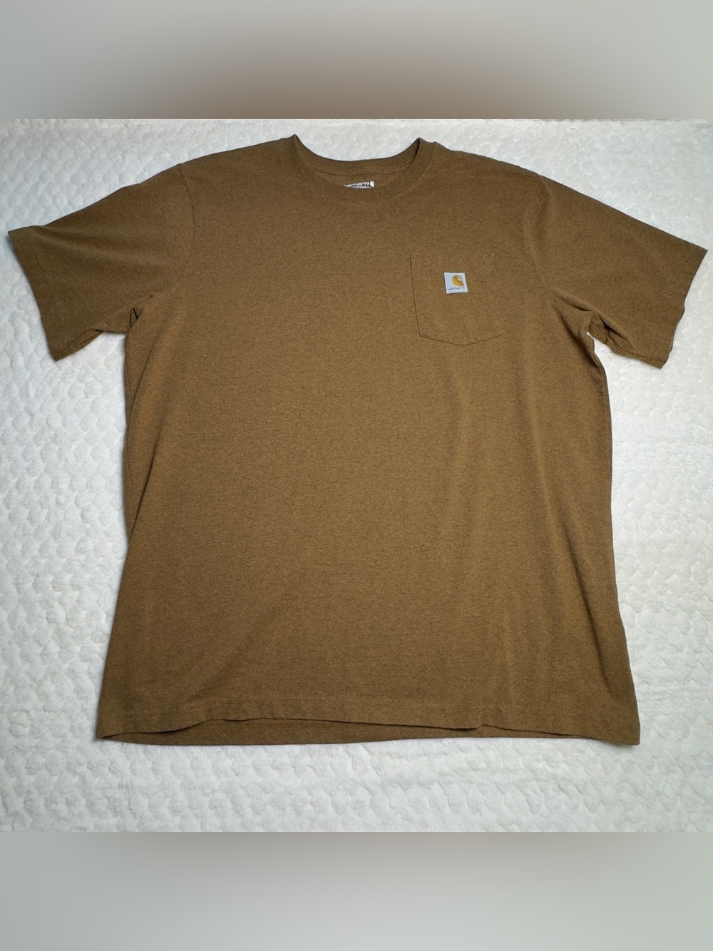 Carhartt Mens 2XL Tall Brown Pocket Tee Relaxed Fit Workwear T Shirt